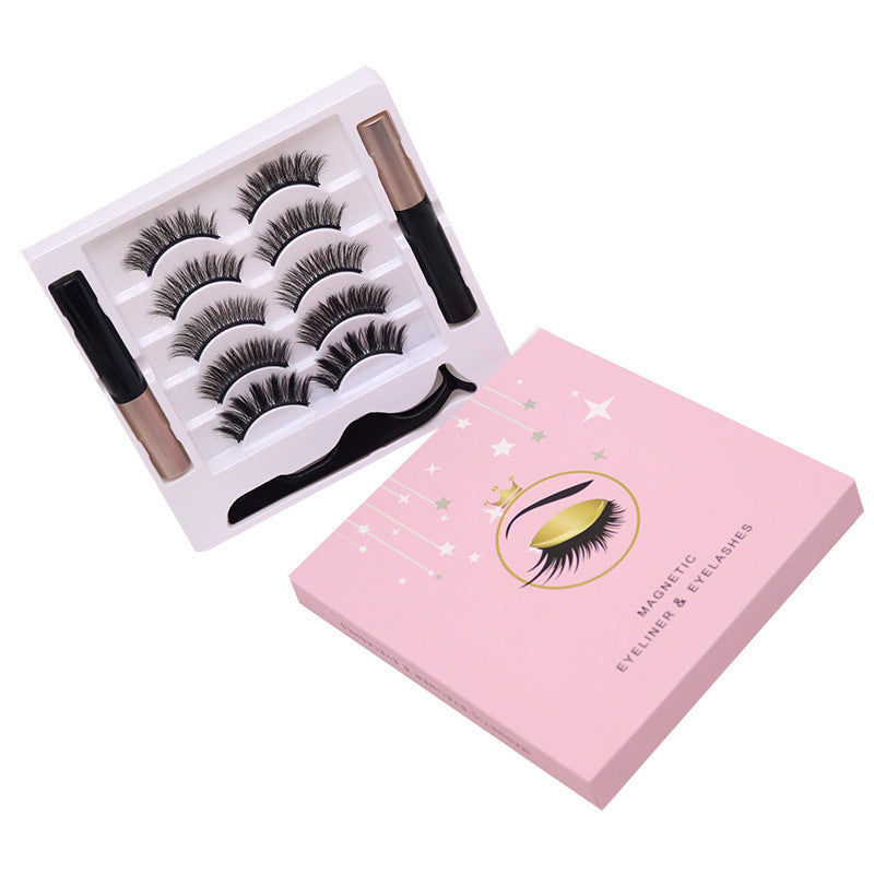 Magnetic Eyelashes Eyeliner Set Long Lasting False Mink Waterproof Eye Lashes Extension Reusable Beauty Makeup Tool Magnetic Eyelashes Eyeliner Set Long Lasting False Mink Waterproof Eye Lashes Extension Reusable Beauty Makeup Tool